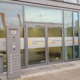 Testzentrum Folierung
